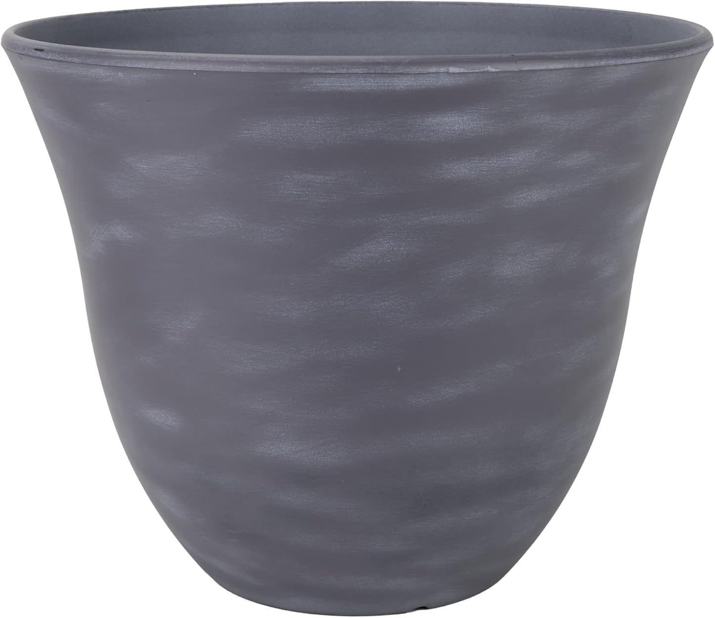 Classic Home and Garden Honeysuckle Resin Planters - Lightweight Indoor & Outdoor Plant Pots - UV-Resistant Plastic Flower Pots - Pot Planters for Flowers & Herbs (13" Ocean Blue)