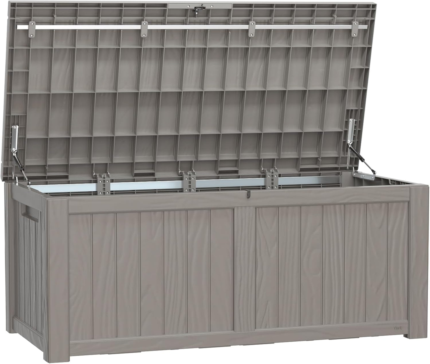 30 Gallon Resin Deck Box,Lockable Outdoor Storage Box for Patio Cushions Storage Furniture,Garden Tools,Pool Supplies, Weatherproof and UV Resistant- Black