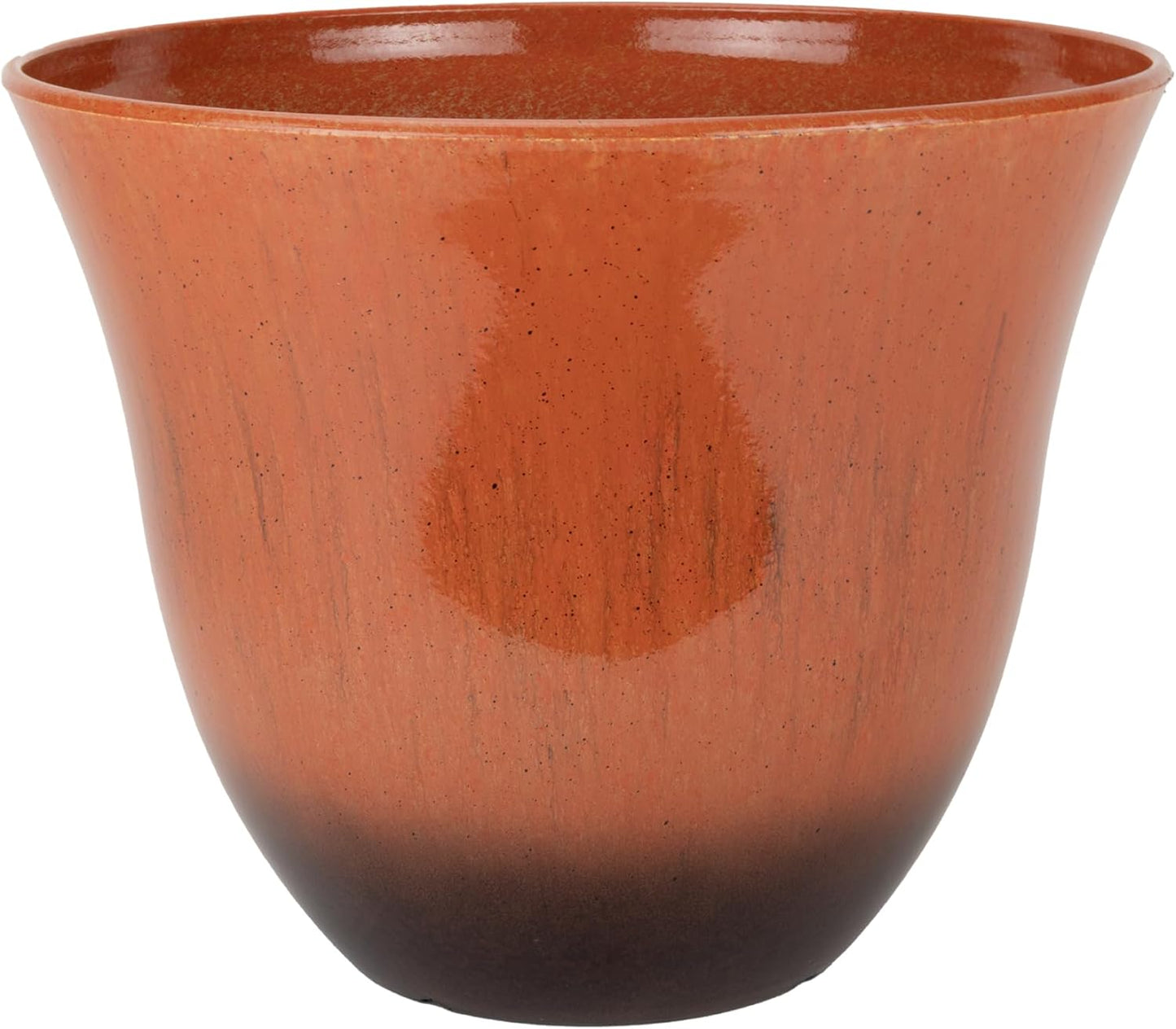 Classic Home and Garden Honeysuckle Resin Planters - Lightweight Indoor & Outdoor Plant Pots - UV-Resistant Plastic Flower Pots - Pot Planters for Flowers & Herbs (13" Ocean Blue)