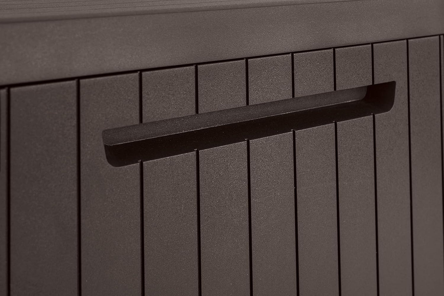 Keter City Outdoor Plastic Storage Box Garden Furniture 57.8 x 44 x 54.8 cm - Brown